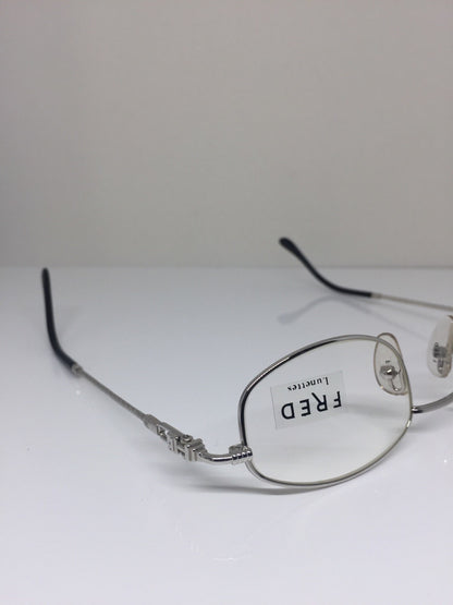 Vintage Fred Lunettes Seychelles Silver Eyeglasses - Super Vision Optical