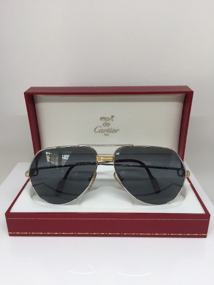 Vintage Cartier T8100067 Gold Sunglasses - Super Vision Optical