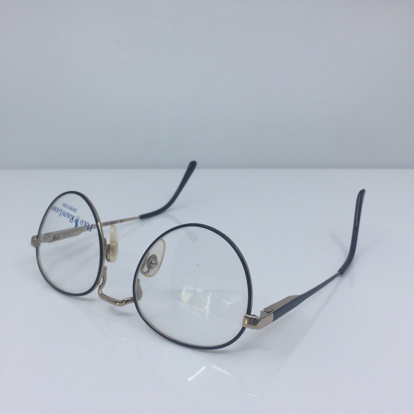 Vintage Ralph Lauren Polo Prep 80 Black Eyeglasses - Super Vision Optical