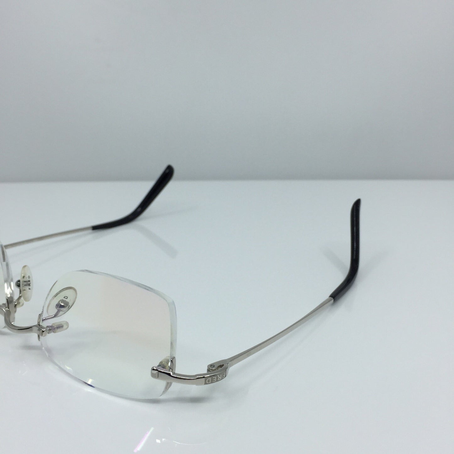 Vintage Fred Lunettes Manhattan F1 Silver Eyeglasses - Super Vision Optical