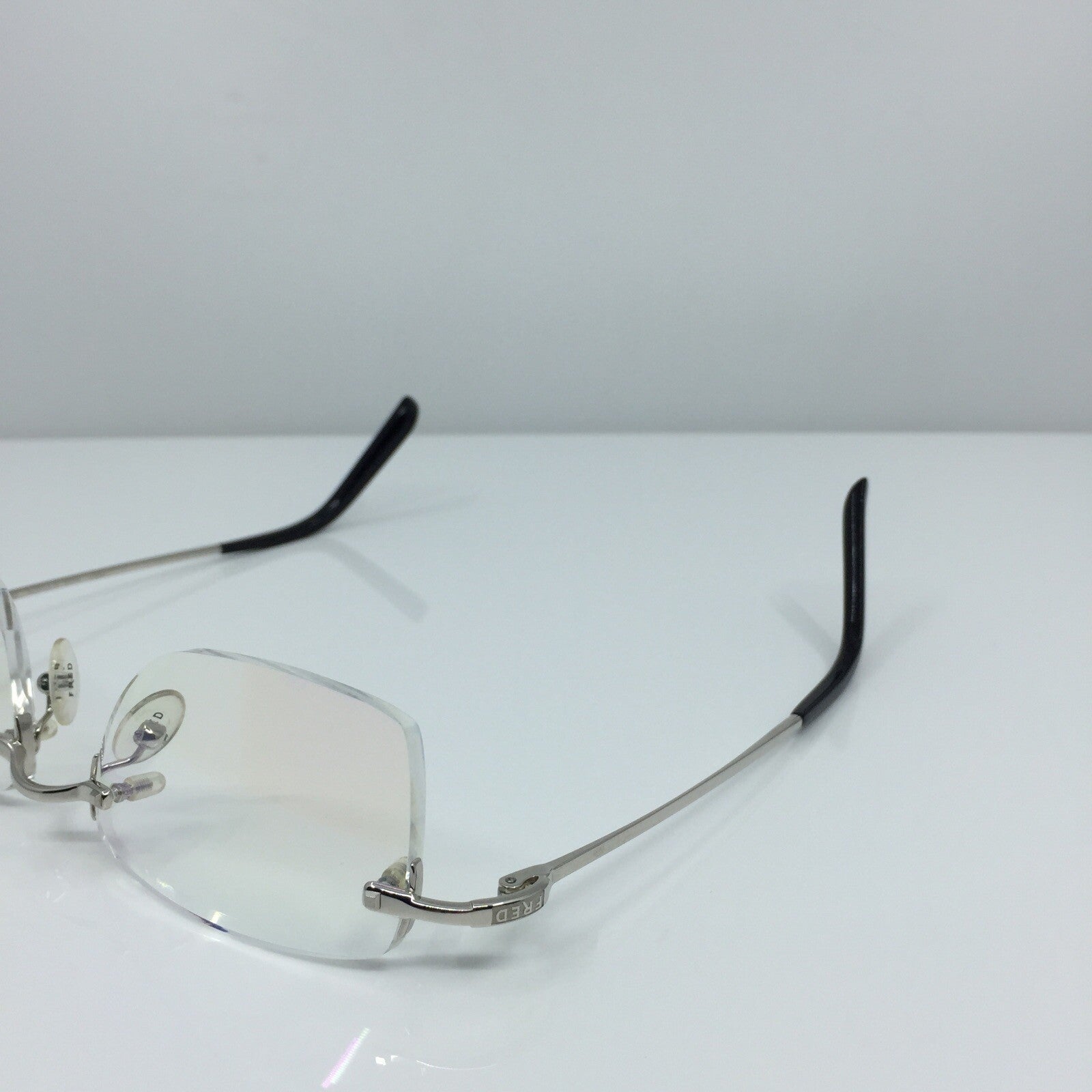 Vintage Fred Lunettes Manhattan F1 Silver Eyeglasses - Super Vision Optical