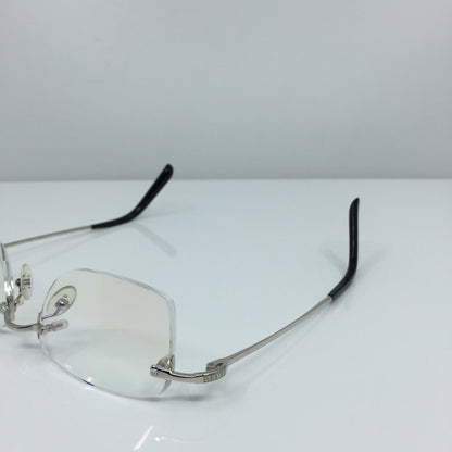 Vintage Fred Lunettes Manhattan F1 Silver Eyeglasses - Super Vision Optical