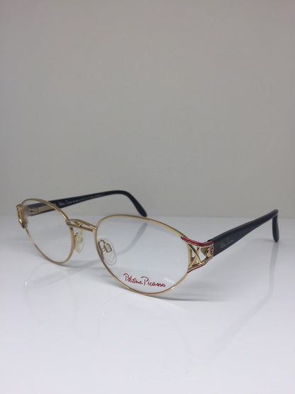 Vintage Paloma Picasso PALOMA PICASSO 8408 Gold Sunglasses - Super Vision Optical