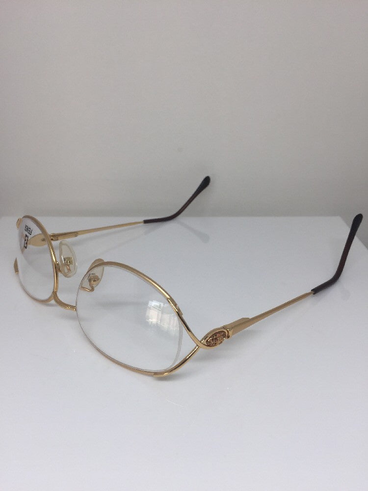Vintage Fendi F82 GOLDEN GLIMMER Gold Sunglasses - Super Vision Optical