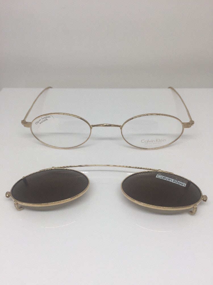 Vintage Calvin Klein Classic Edition C5 Gold Sunglasses - Super Vision Optical
