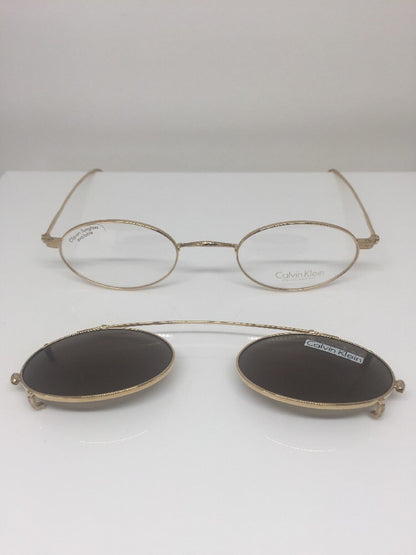 Vintage Calvin Klein Classic Edition C5 Gold Sunglasses - Super Vision Optical