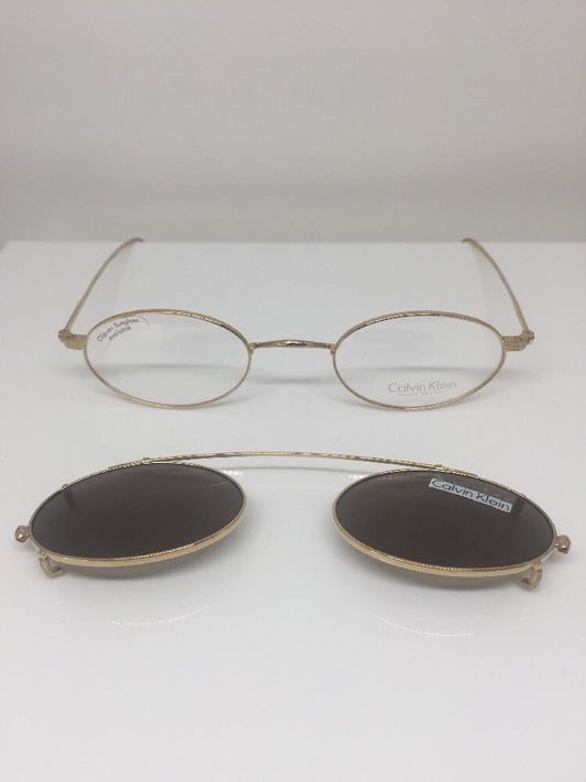 Vintage Calvin Klein Classic Edition C5 Gold Sunglasses - Super Vision Optical