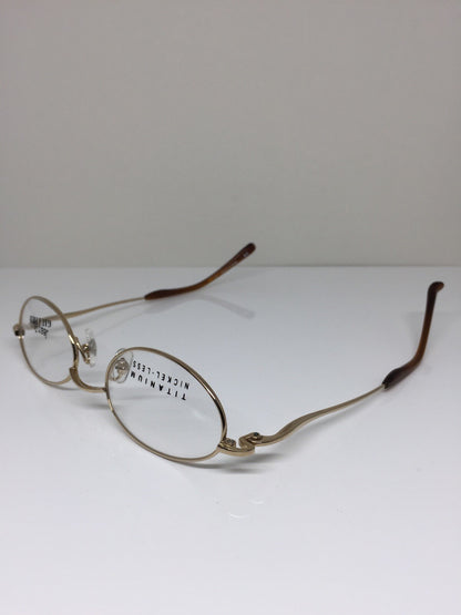 Vintage Jean Paul Gaultier JPG 55-0034 Gold Eyeglasses - Super Vision Optical