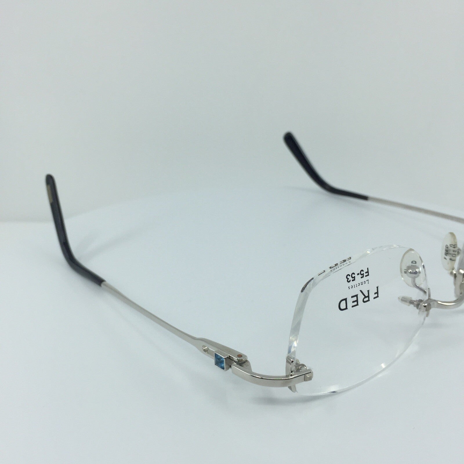 Vintage Fred Lunettes Alaska Prestige F5 Silver Eyeglasses - Super Vision Optical