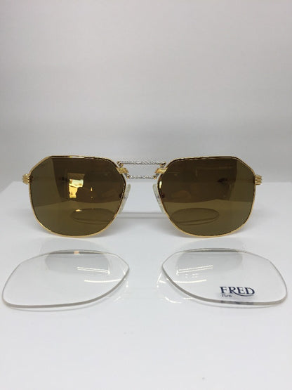 Vintage FRED Lunettes Paris Cap Horn Gold Sunglasses - Super Vision Optical