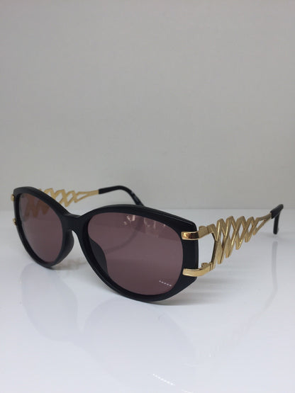 Vintage Paloma Picasso PALOMA PICCASO 3812 Black Sunglasses - Super Vision Optical