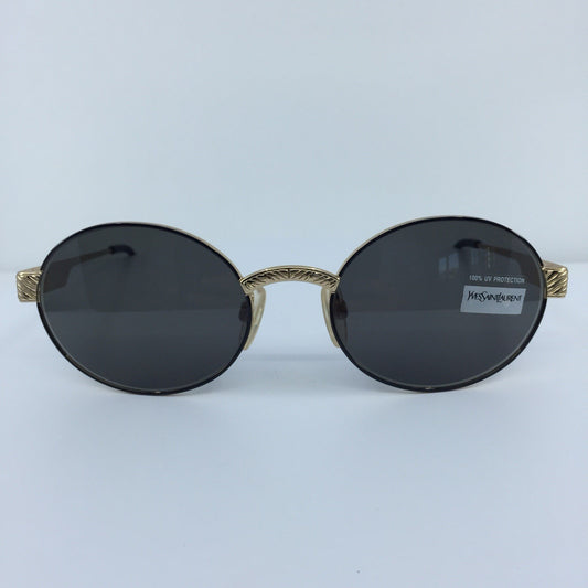 Vintage Saint Laurent YSL 6043 Gold Sunglasses - Super Vision Optical