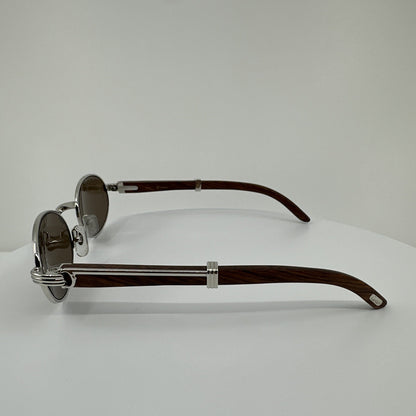 Vintage Cartier Cartier Sully Silver Sunglasses - Super Vision Optical