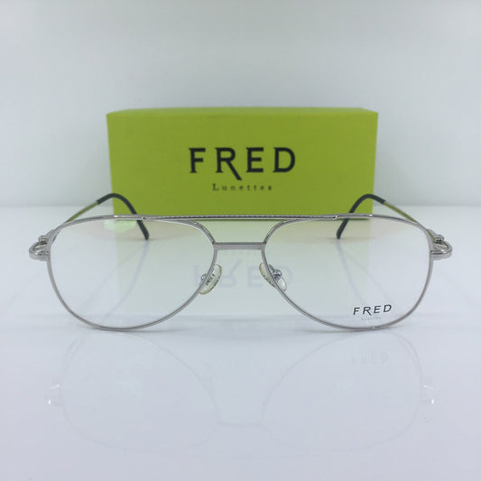 Vintage Fred Lunettes Alaska C2 Silver Eyeglasses - Super Vision Optical