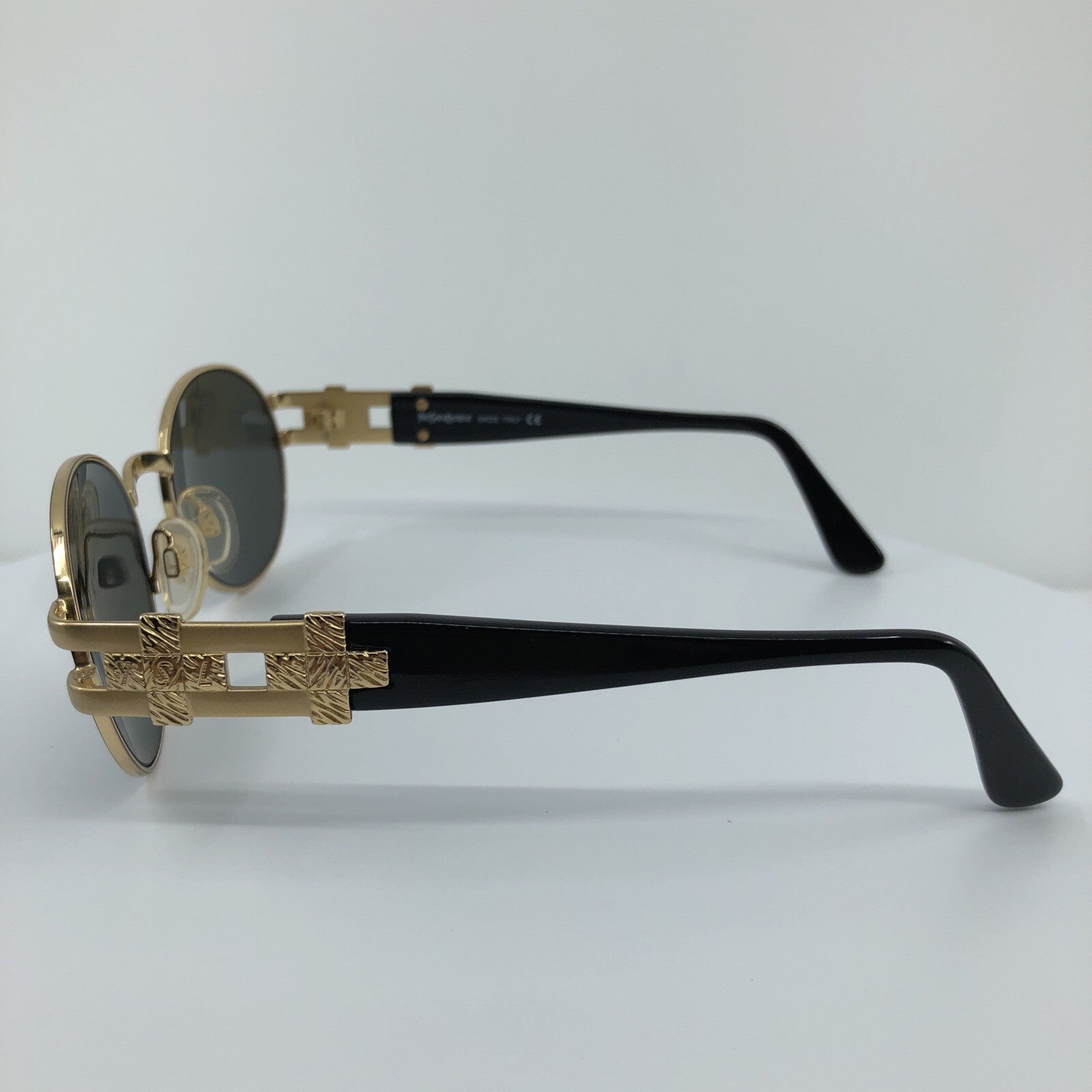 Vintage Saint Laurent YSL 6042 Gold Sunglasses - Super Vision Optical