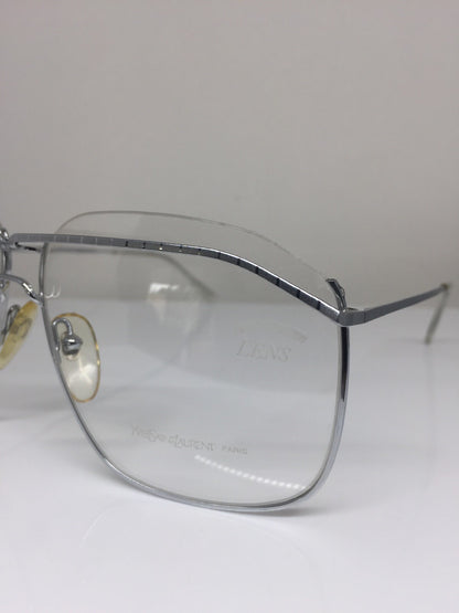 Vintage Saint Laurent YSL 383 Silver Sunglasses - Super Vision Optical