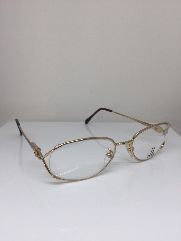Vintage Fendi F82 GOLDEN GLIMMER Gold Sunglasses - Super Vision Optical