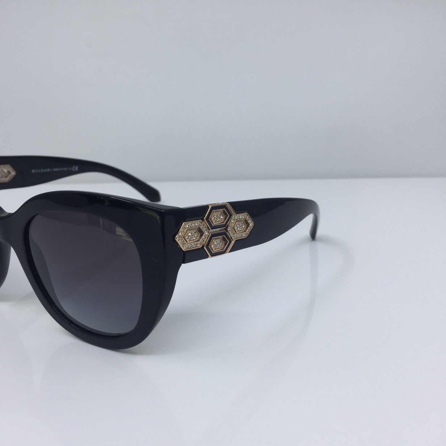 Vintage Bvlgari Bulgari 8214-B Black Sunglasses - Super Vision Optical