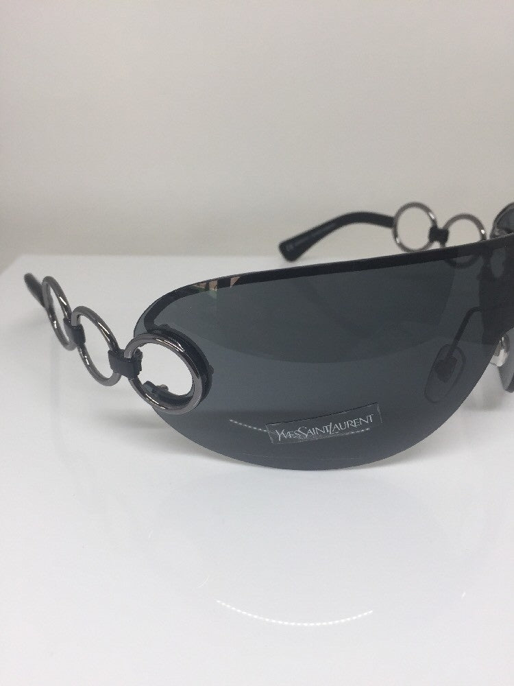 Vintage Saint Laurent YSL 6115/S Gunmetal Sunglasses - Super Vision Optical