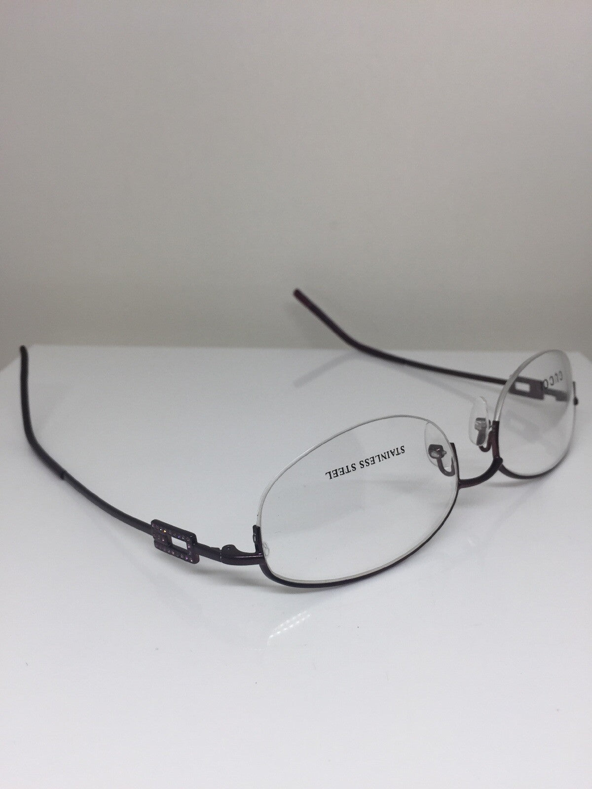 Vintage Gucci GG 2709 Strass Purple Eyeglasses - Super Vision Optical