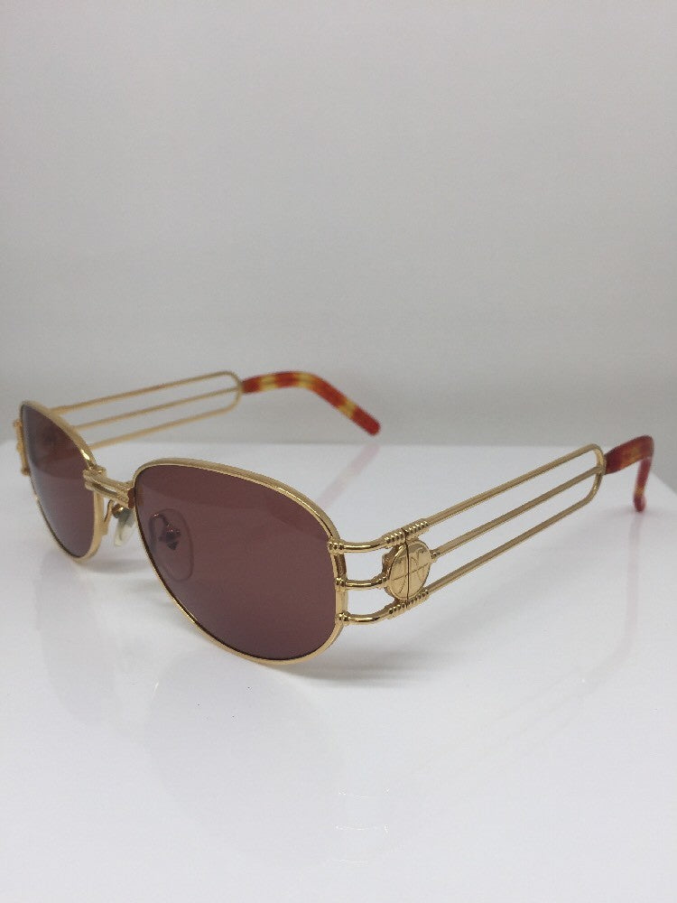Vintage Jean Paul Gaultier JPG 58-5108 Gold Sunglasses - Super Vision Optical
