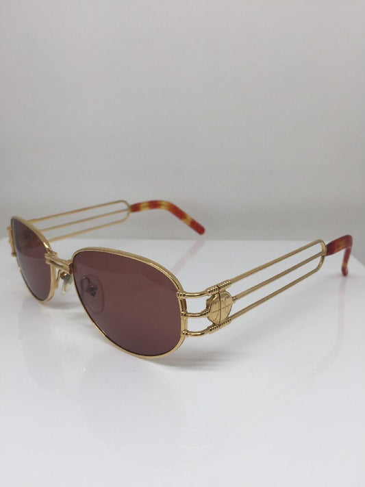 Vintage Jean Paul Gaultier JPG 58-5108 Gold Sunglasses - Super Vision Optical