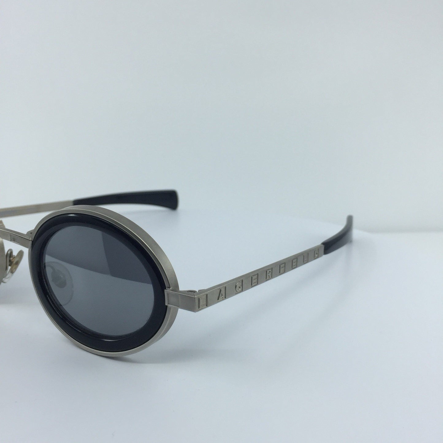 Vintage Karl Lagerfeld 4100 Silver Sunglasses - Super Vision Optical