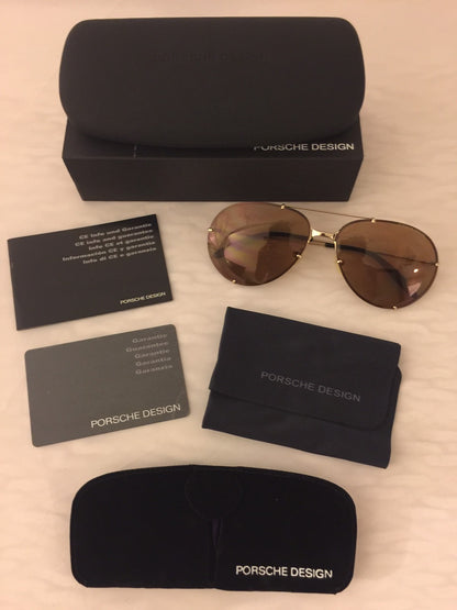 Vintage Porsche Design P1002-B Gold Sunglasses - Super Vision Optical