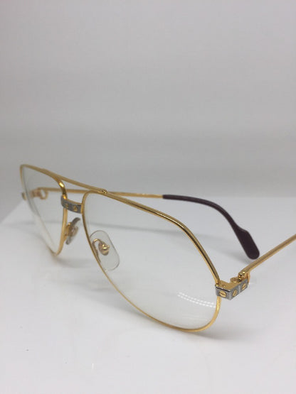 Vintage Cartier Cartier Vendome Santos Gold Sunglasses - Super Vision Optical
