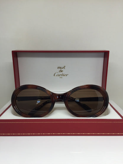 Vintage Cartier Frisson Brown Sunglasses - Super Vision Optical