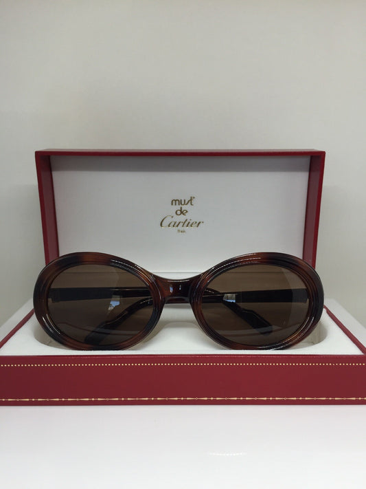 Vintage Cartier Frisson Brown Sunglasses - Super Vision Optical
