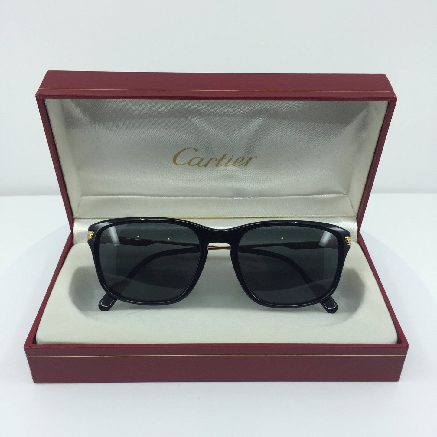 Vintage Cartier T8200189 Black Sunglasses - Super Vision Optical