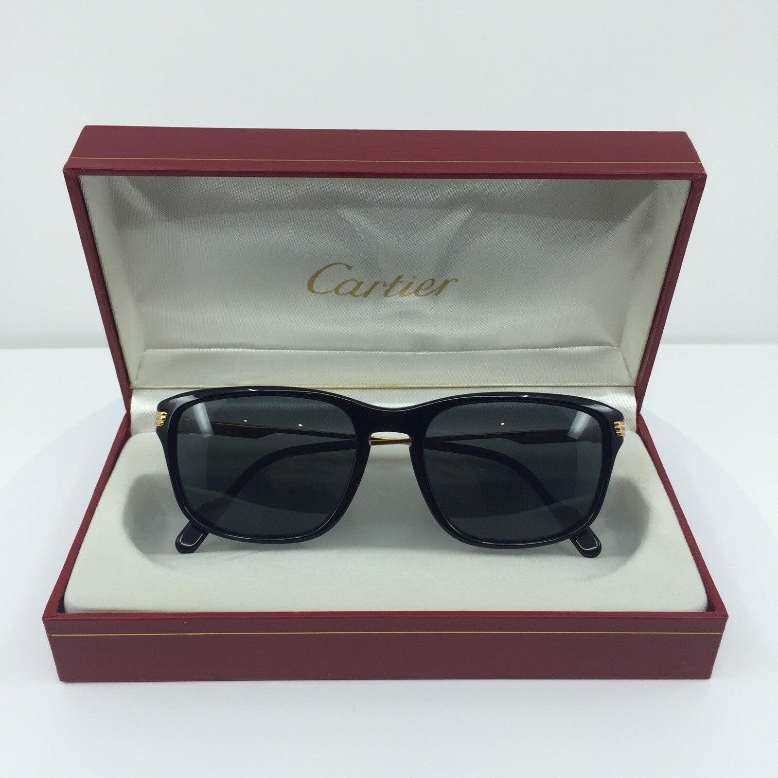 Vintage Cartier T8200189 Black Sunglasses - Super Vision Optical