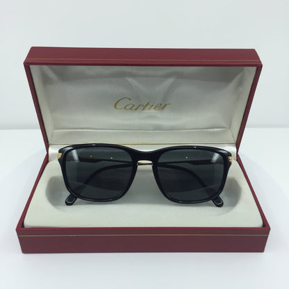 Vintage Cartier T8200189 Black Sunglasses - Super Vision Optical