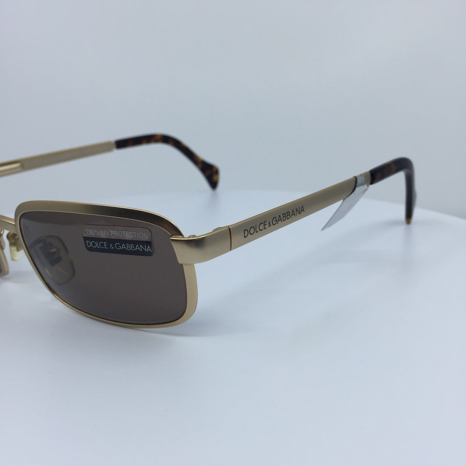 Vintage Dolce & Gabbana DG 320/S Gold Sunglasses - Super Vision Optical