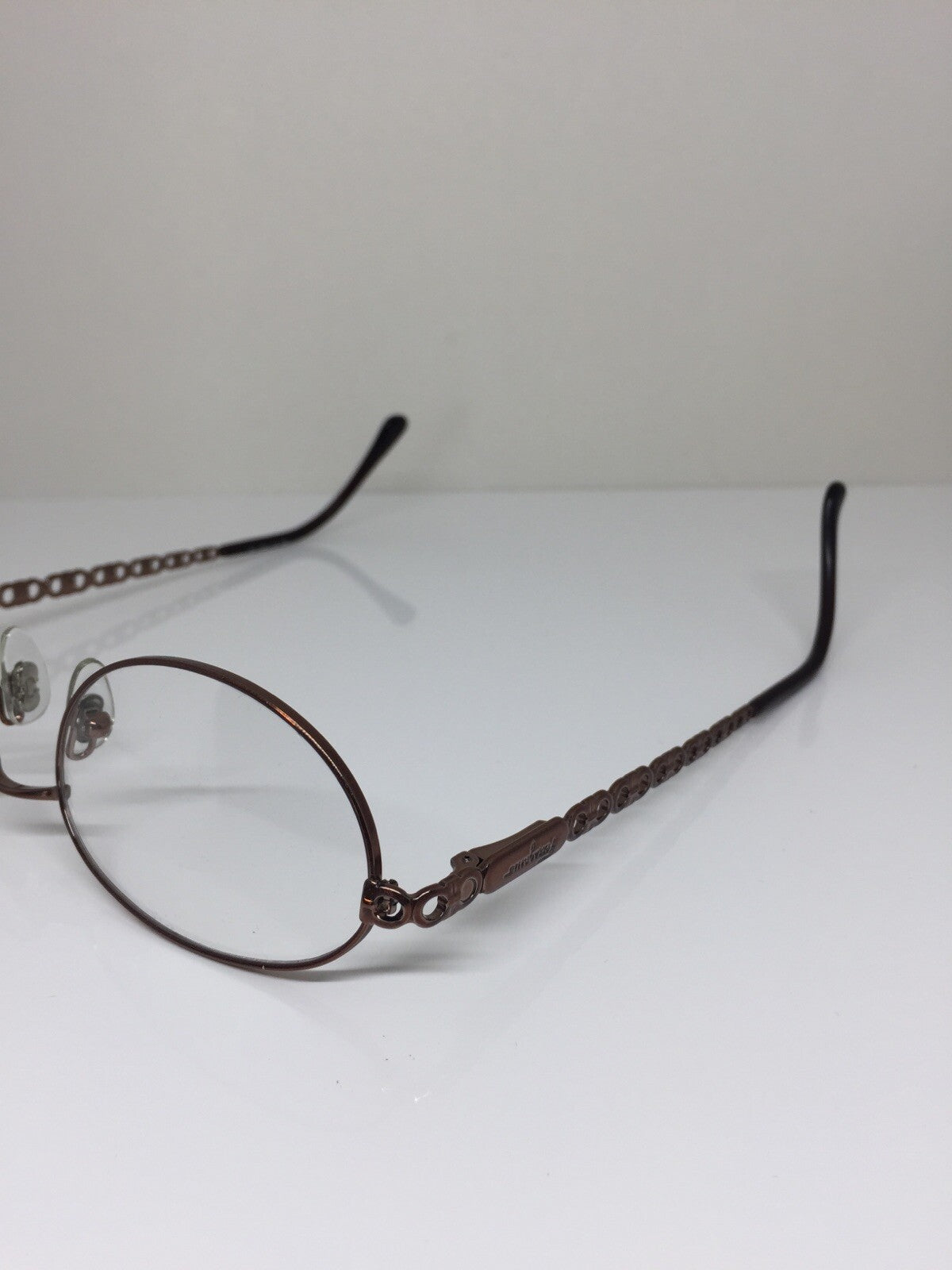 Vintage Salvatore Ferragamo SF 1533 Brown Eyeglasses - Super Vision Optical
