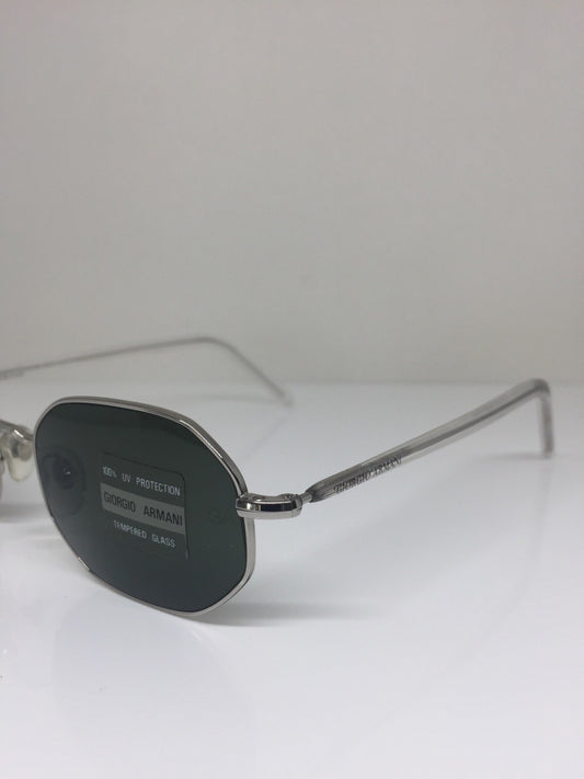 Vintage Giorgio Armani GA 664 Silver Sunglasses - Super Vision Optical