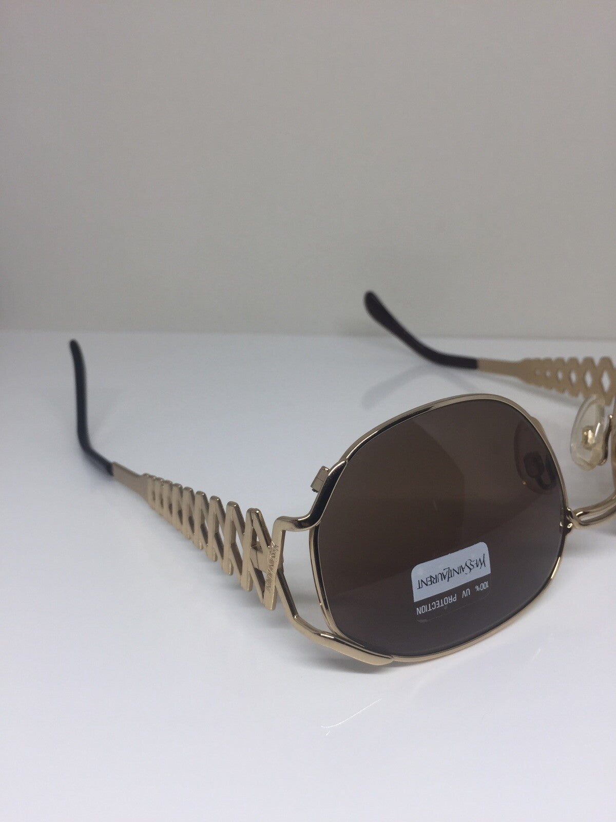 Vintage Saint Laurent YSL 6031 Gold Sunglasses - Super Vision Optical