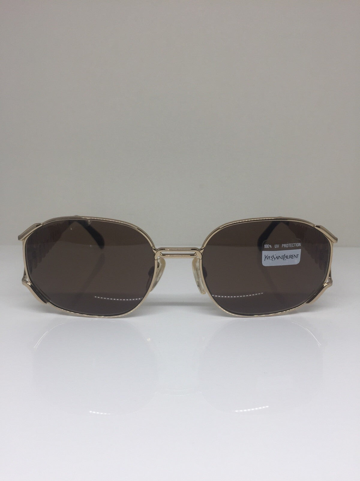Vintage Saint Laurent YSL 6031 Gold Sunglasses - Super Vision Optical