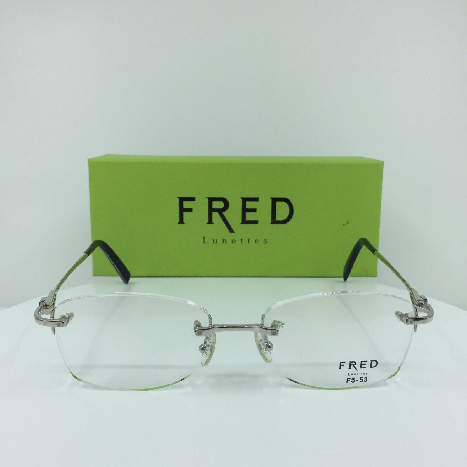 Vintage Fred Lunettes Alaska Prestige F5 Silver Eyeglasses - Super Vision Optical