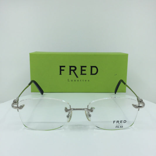 Vintage Fred Lunettes Alaska Prestige F5 Silver Eyeglasses - Super Vision Optical