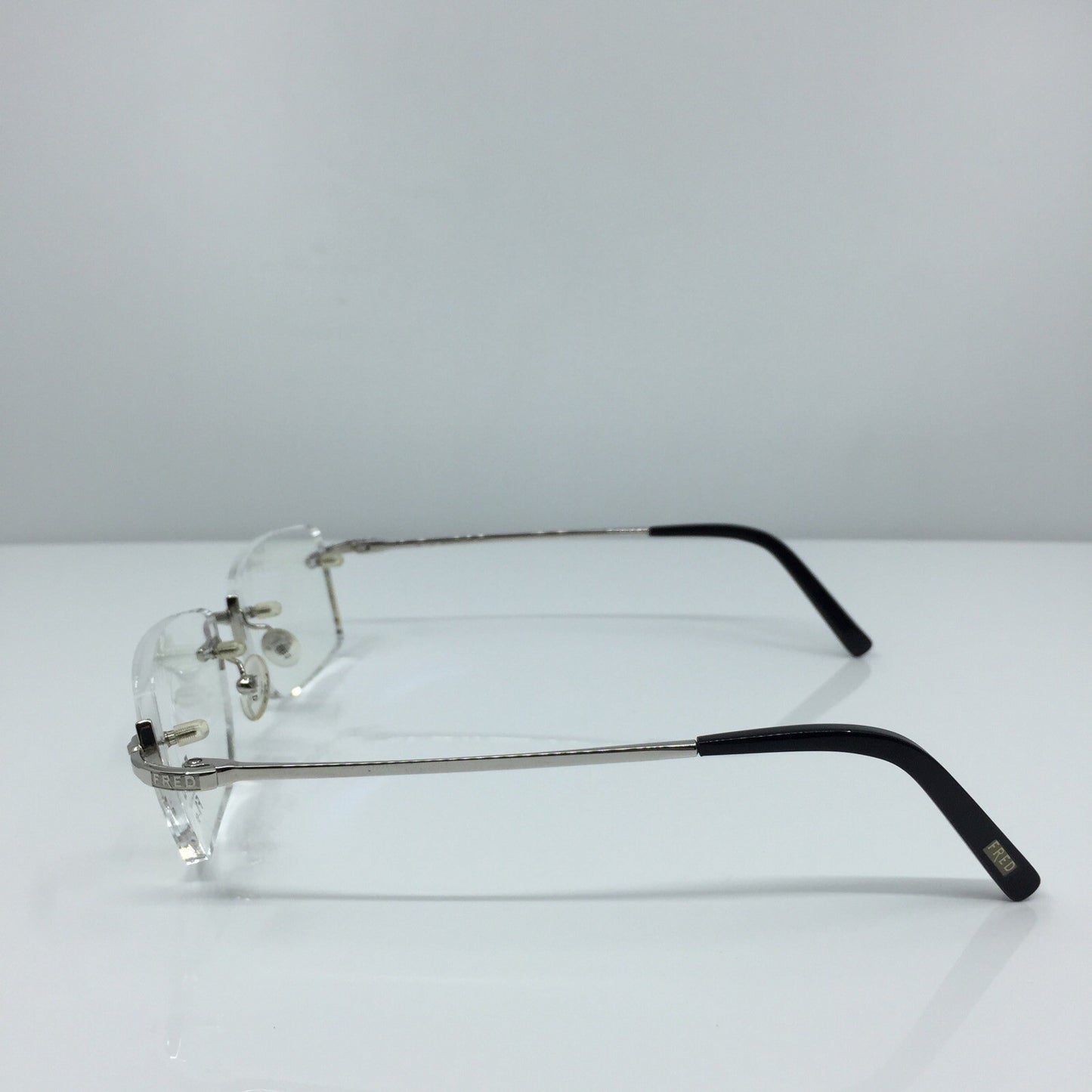 Vintage Fred Lunettes Manhattan F1 Silver Eyeglasses - Super Vision Optical