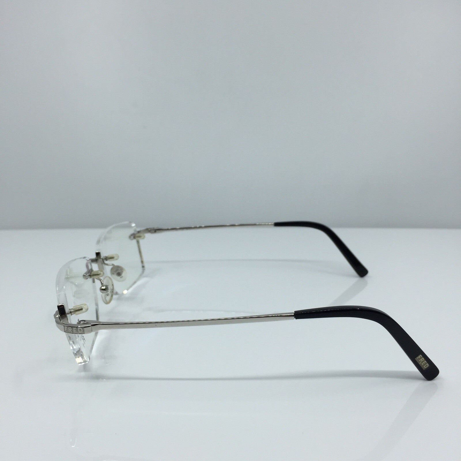 Vintage Fred Lunettes Manhattan F1 Silver Eyeglasses - Super Vision Optical