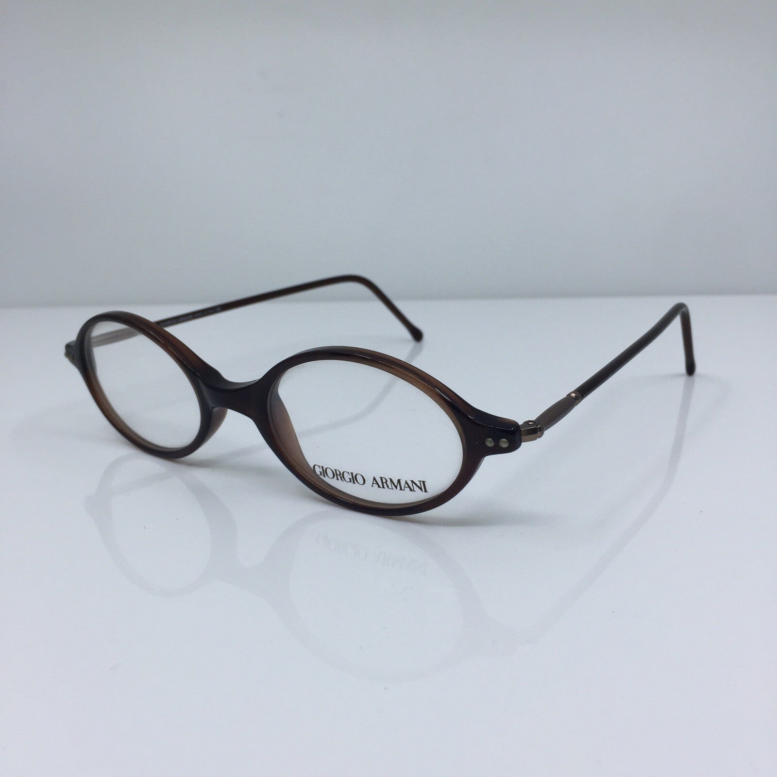 Vintage Giorgio Armani GA 388 Brown Eyeglasses - Super Vision Optical