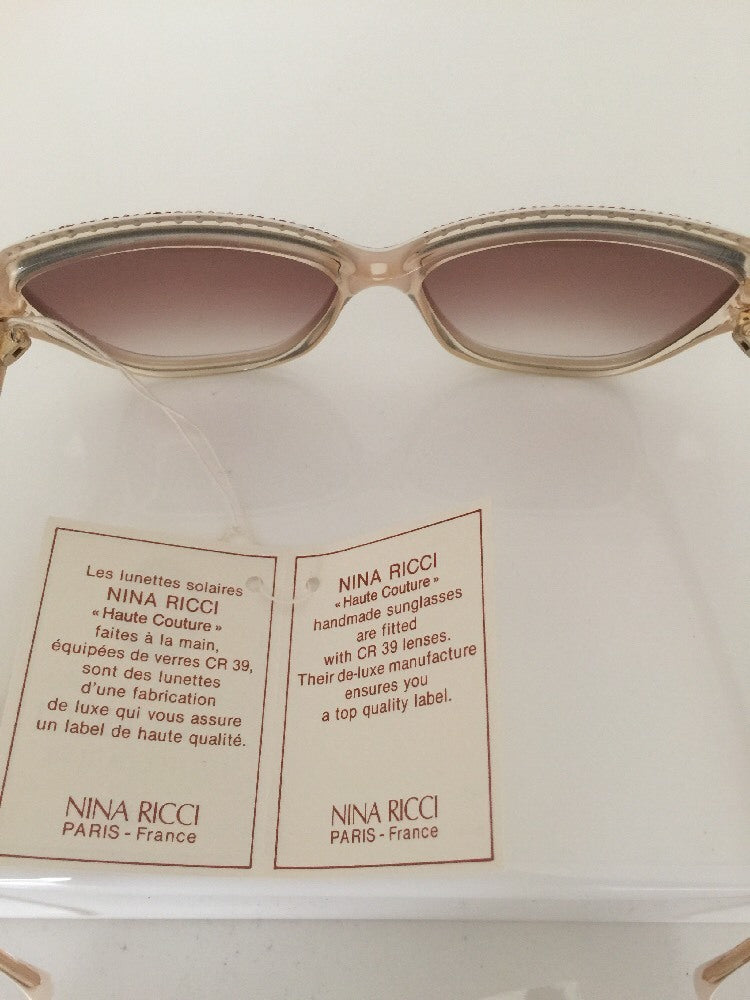 Vintage Nina Ricci Nina Ricci 1029-60 Gold Sunglasses - Super Vision Optical