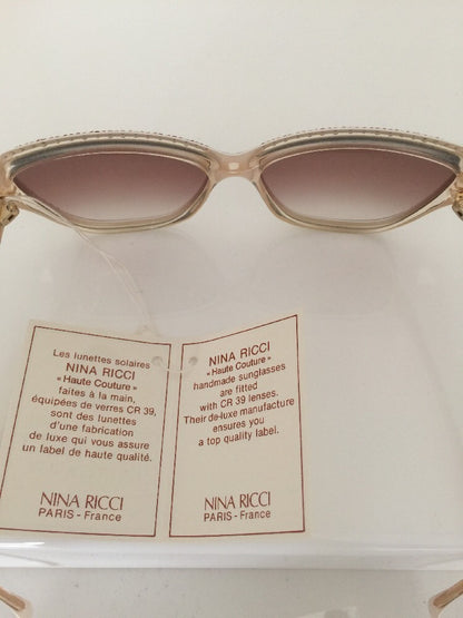 Vintage Nina Ricci Nina Ricci 1029-60 Gold Sunglasses - Super Vision Optical