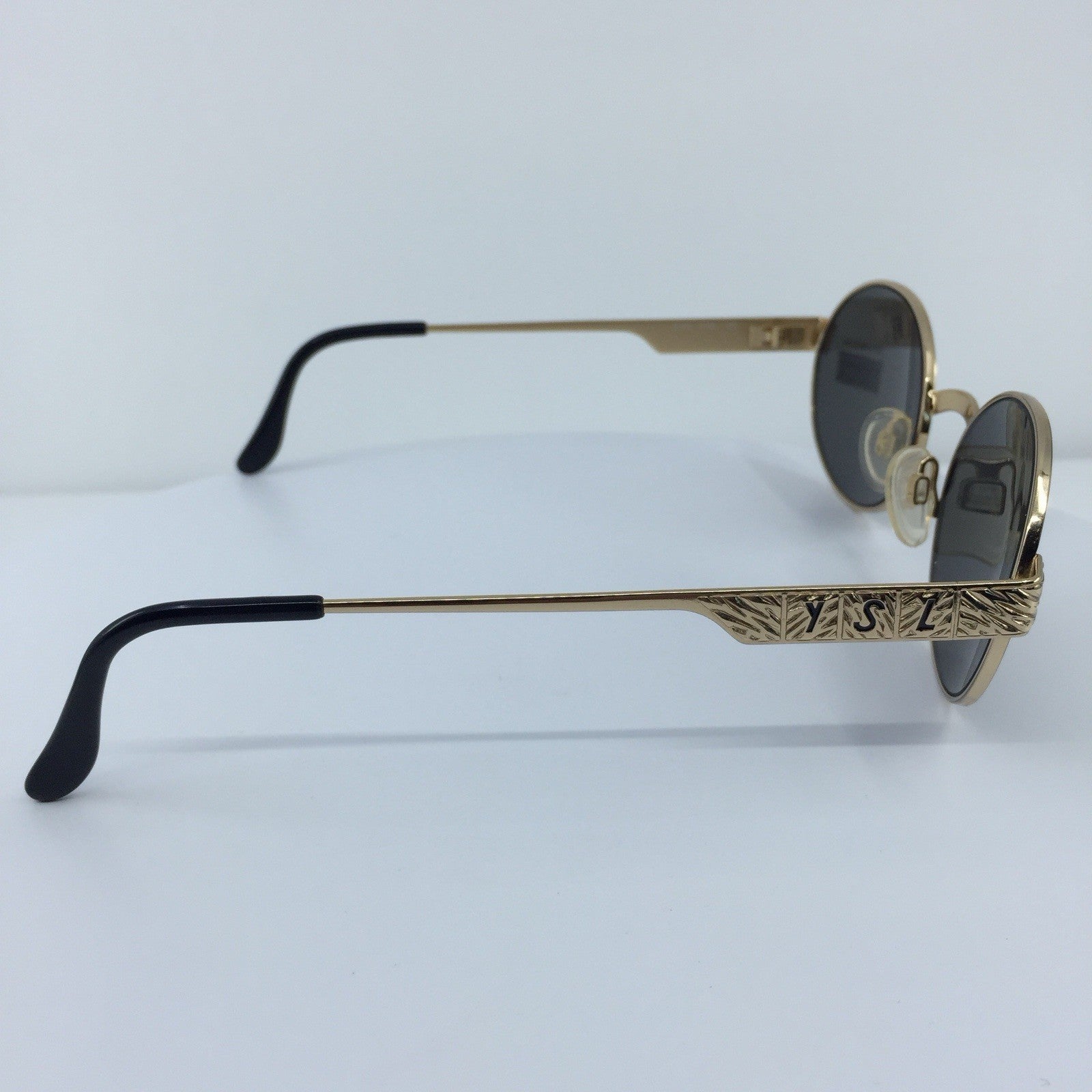 Vintage Saint Laurent YSL 6043 Gold Sunglasses - Super Vision Optical