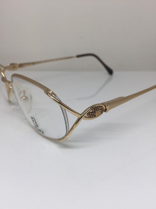 Vintage Fendi F82 GOLDEN GLIMMER Gold Sunglasses - Super Vision Optical
