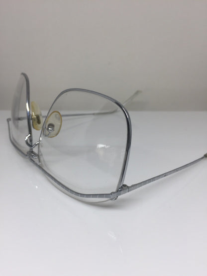 Vintage Saint Laurent YSL 383 Silver Sunglasses - Super Vision Optical