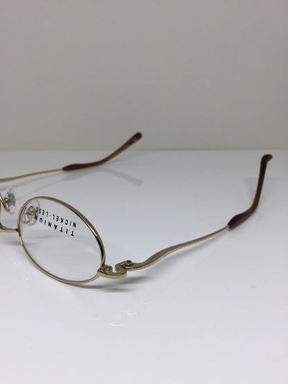 Vintage Jean Paul Gaultier JPG 55-0034 Gold Eyeglasses - Super Vision Optical